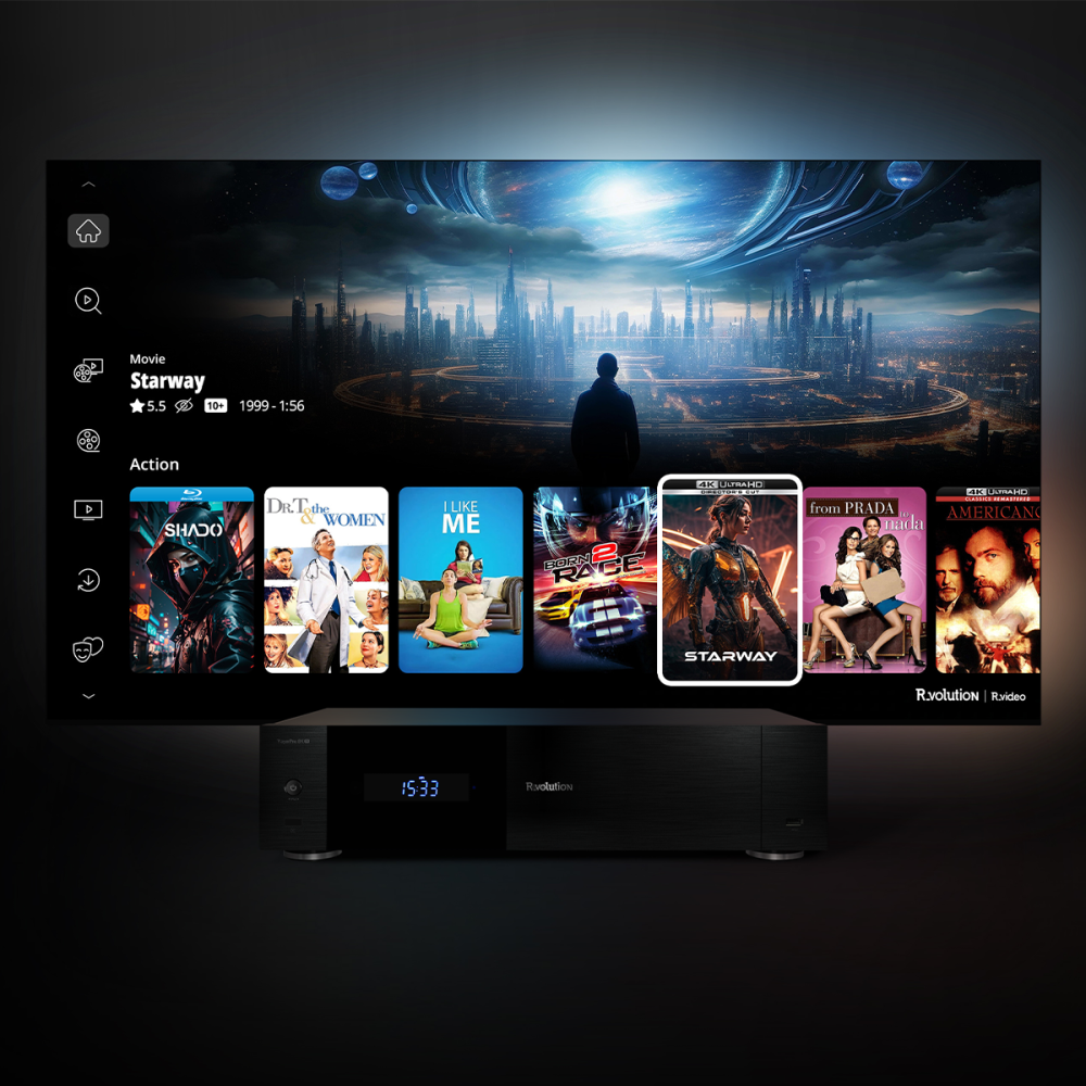 R_VOLUTION PLAYER PRO 8K TV