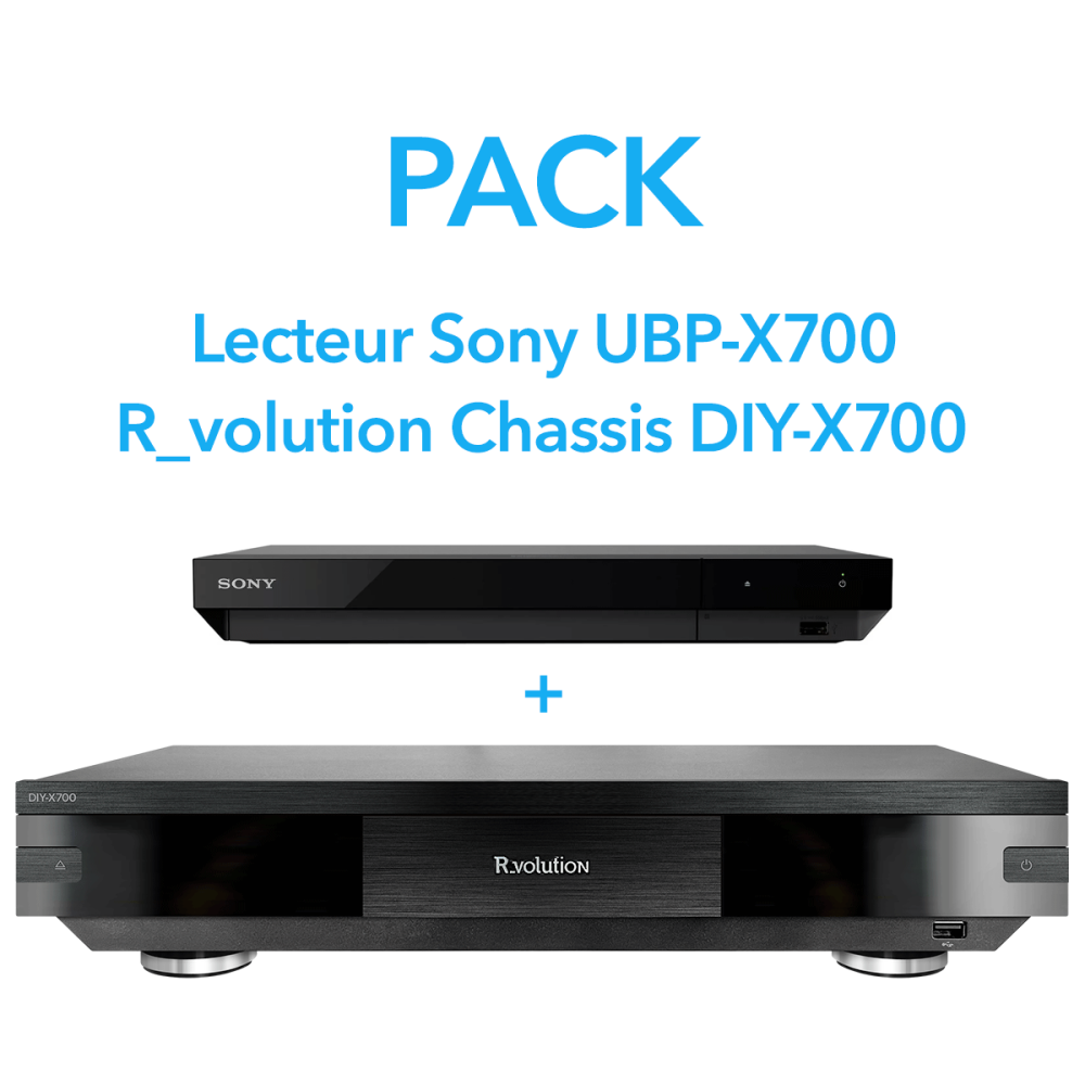 R_VOLUTION DIY-700 CHASSIS + SONY UHD BLU-RAY PLAYER UBP-X700K