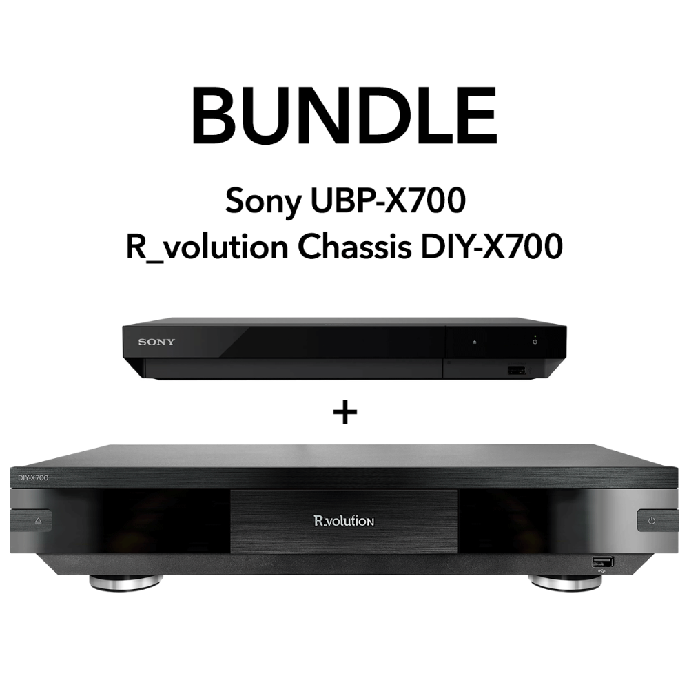 R_VOLUTION DIY-700 CHASSIS + SONY UHD BLU-RAY PLAYER UBP-X700K MULTI-REGION