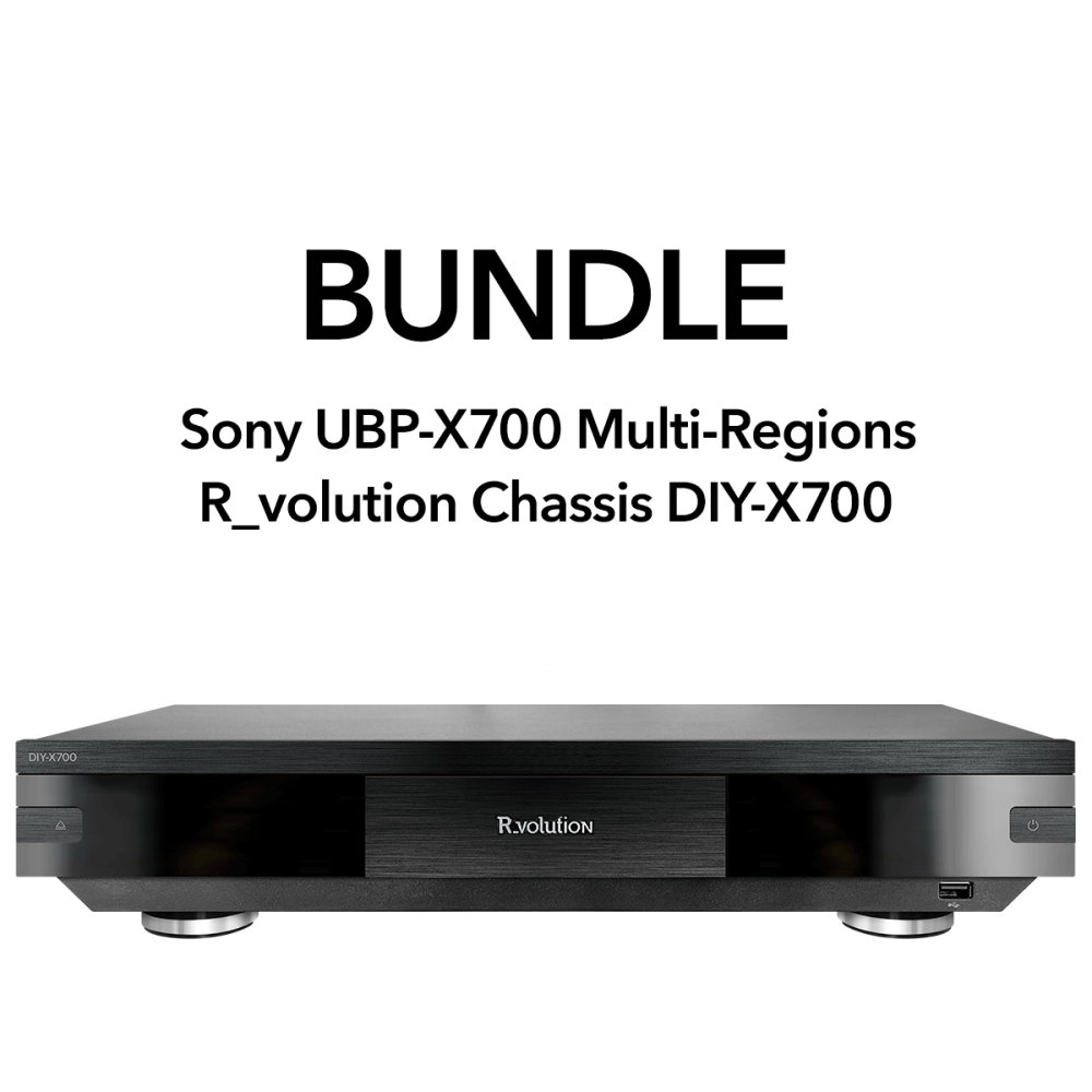 R_VOLUTION DIY-700 CHASSIS + SONY UHD BLU-RAY PLAYER UBP-X700K MULTI-REGION