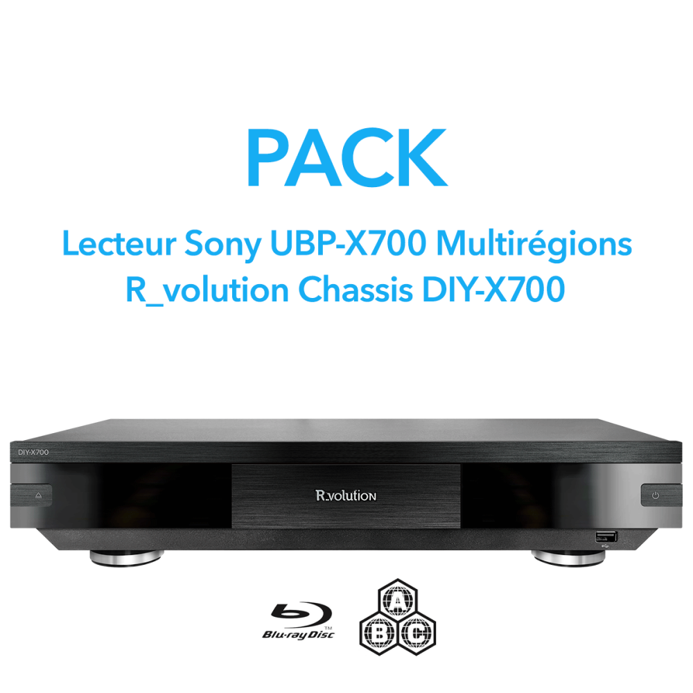 R_VOLUTION CHASSIS DIY-700 + SONY LECTEUR BLURAY UHD UBP-X700K  MULTI-REGIONS