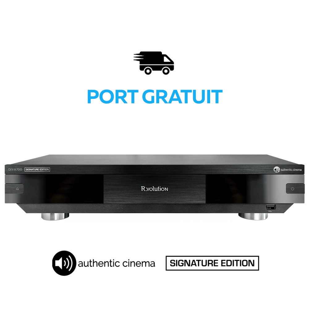 R_VOLUTION CHASSIS DIY-700 + SONY LECTEUR BLURAY UHD UBP-X700K MULTI-REGIONS AUTHENTIC CINEMA